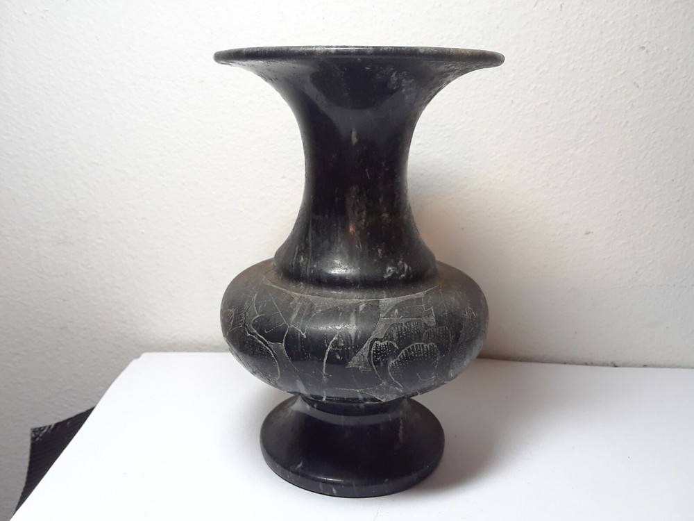 Vintage Stone Vase 5" tall