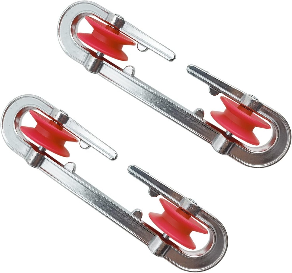 2 Pack Aluminum Clothesline Spreader Pulley Accessories