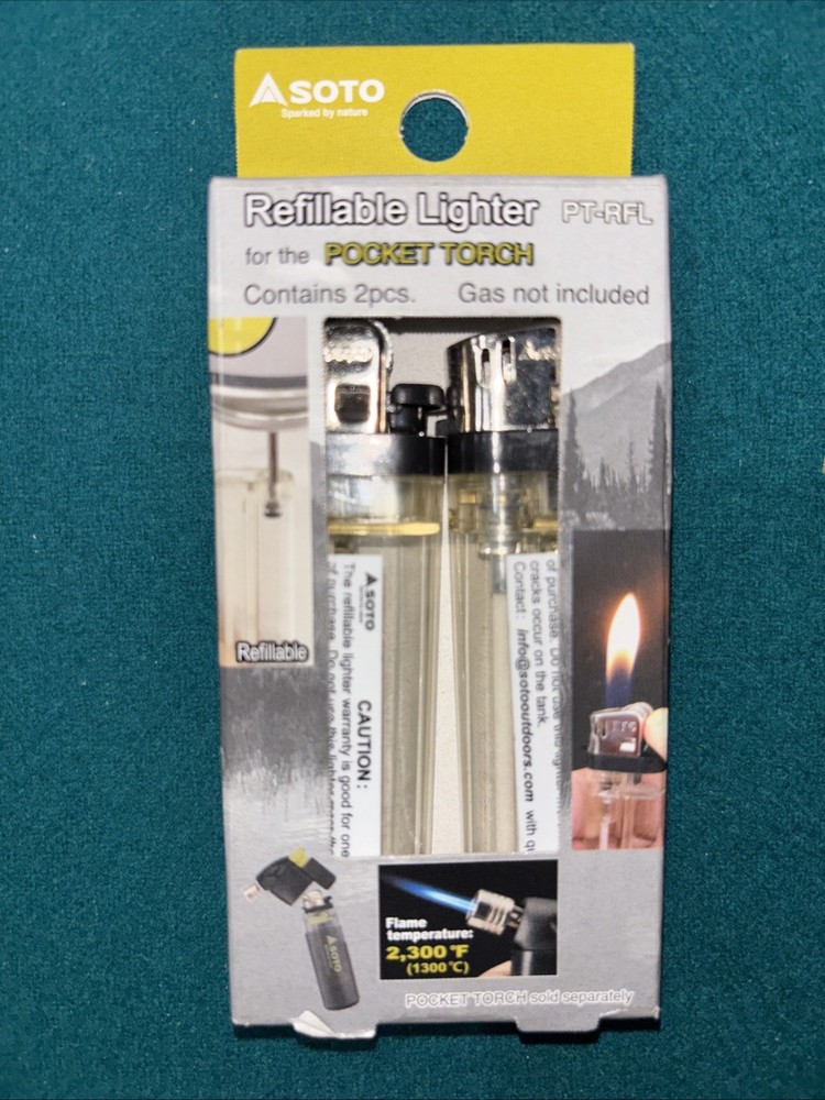 SOTO Pocket Torch – Different Variations Available – Lighter Empty, NO Fuel