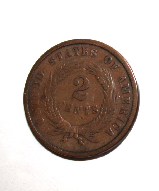 1866 U.S. Two Cent Piece Coin
