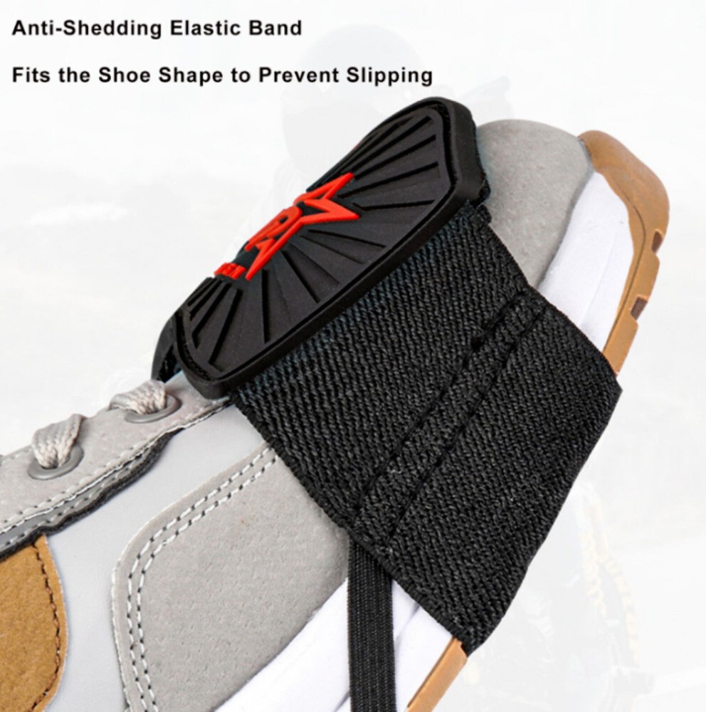 2PCS Motorcycle Shift Guard Pads Antiskid Shoe Boot Protector Rubber Shift Cover
