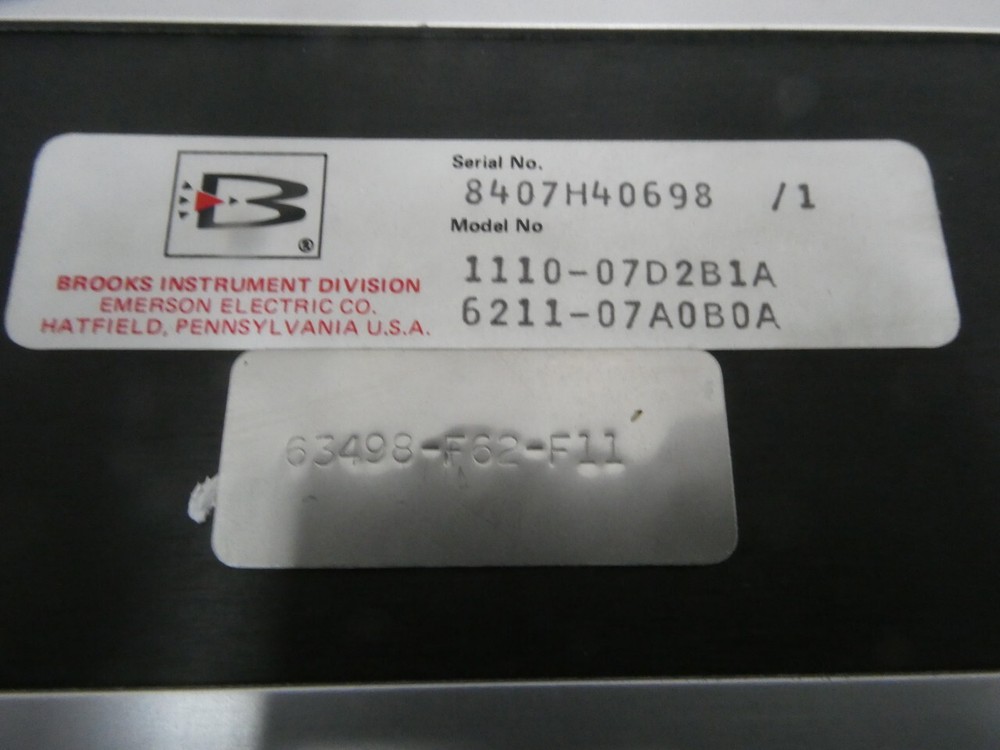 Brooks Instrument 1110-07D2B1A 6211-07A0B0A Variable Area Flow Meter