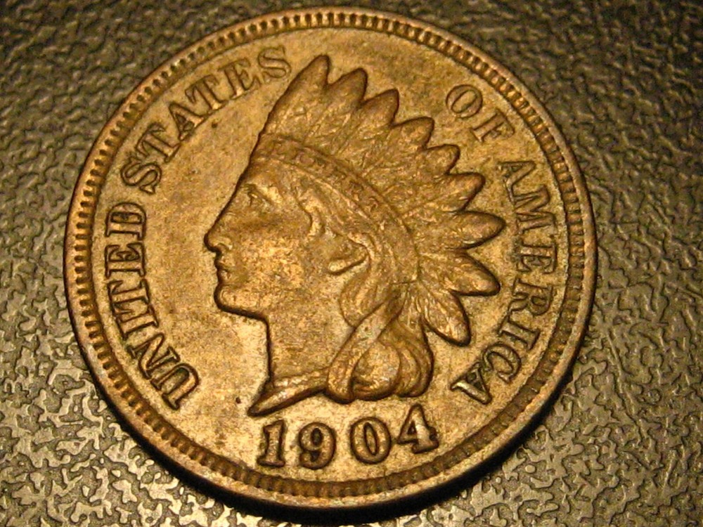 1904 Indian Head Cent AU