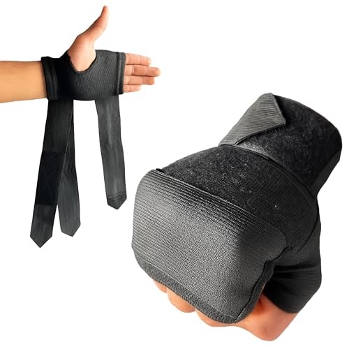 Quickrap Elastic Boxing Hand Wrap Gloves with Thumb Loop Protection – Knuckle,