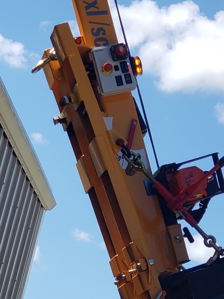 Crane boom for Forklift, tractor, Tellehandler Skid steer