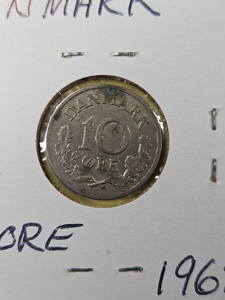 COINS - DENMARK - 10 ORE 1968