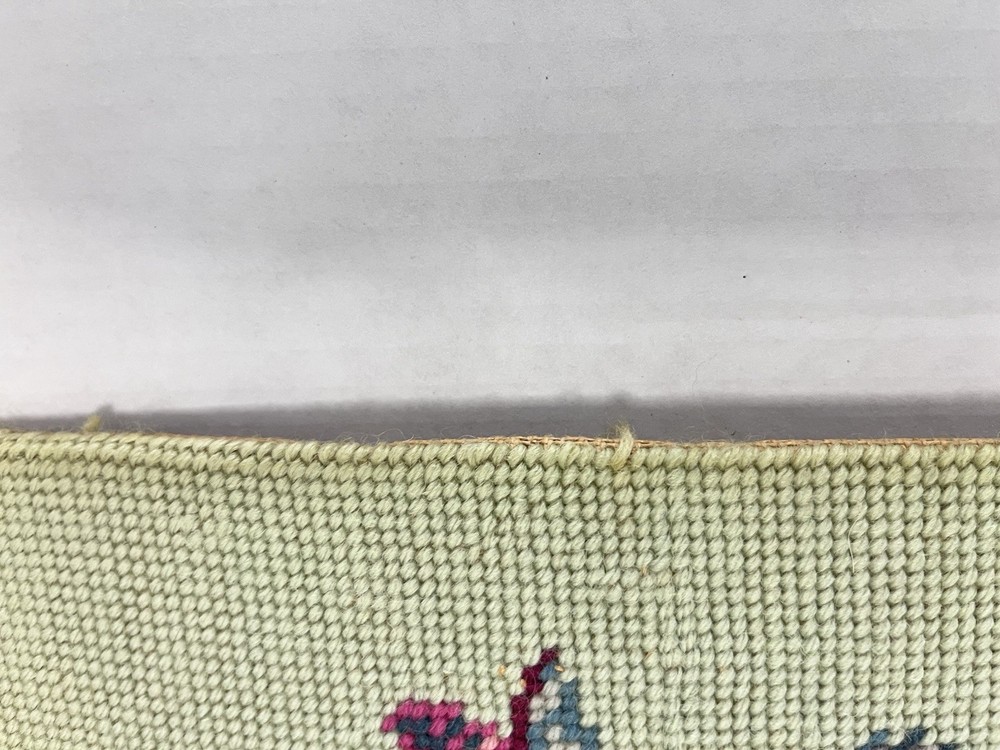 Set of 3 Vtg Handmade Needlepoint without frames