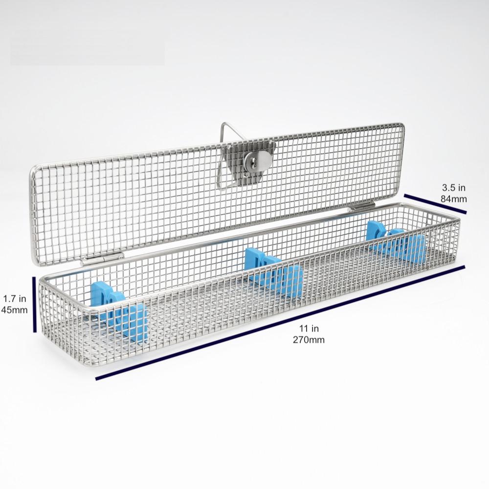 Endoscope sterilization basket tray instruments sterilization boxes 270*84*42mm