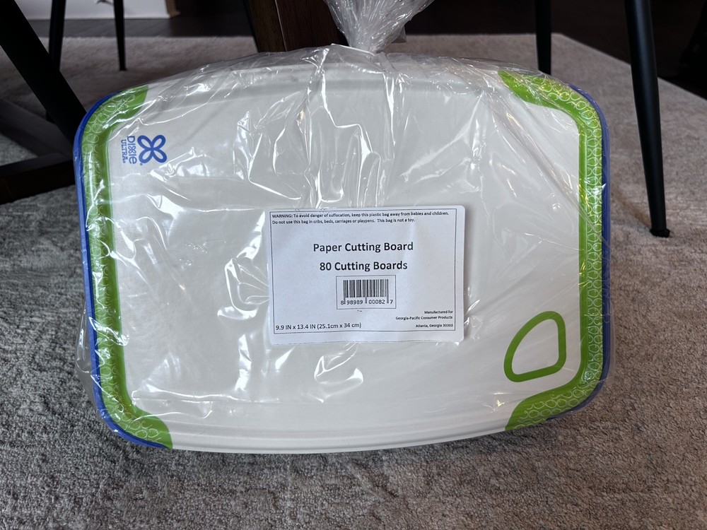 Dixie Ultra Disposable Paper CUTTING BOARDS 80 Pack New