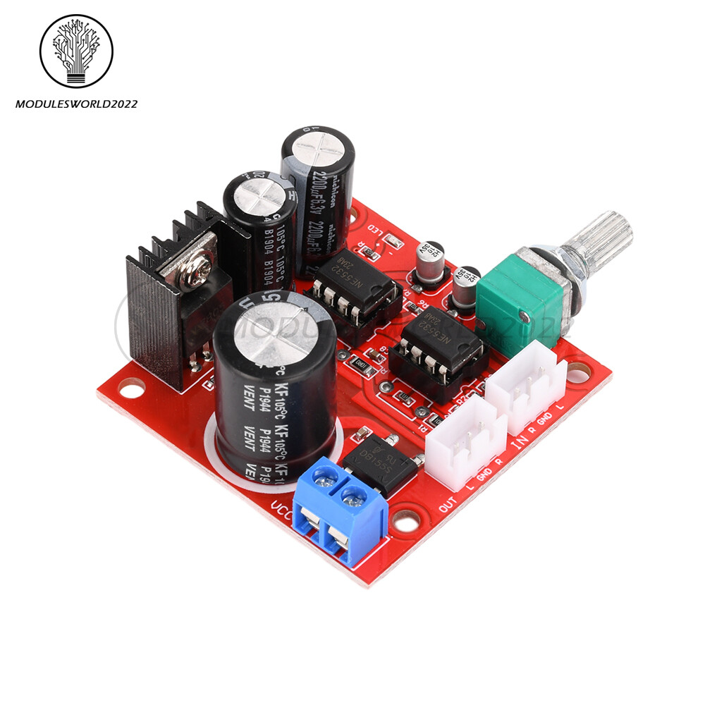 NE5532 Preamplifier Board Single Power Supply Dual Op Amp Preamplifier Module