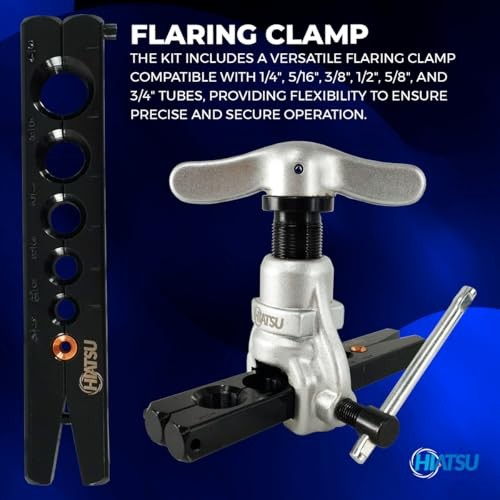 Professional Flaring Tool Kit - Heavy-Duty HVAC Eccentric Flaring Tool Kit