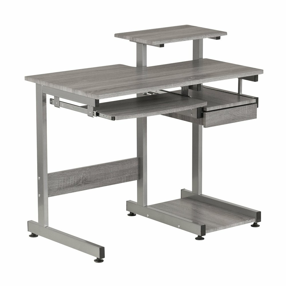 Techni Mobili Complete Computer Desk Workstation w/ Multiple Shelves and Panels
