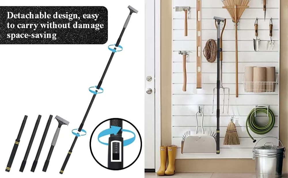 Floor Scraper Long Handle Heavy Duty, 31-61“ Long Handle Blade Scraper
