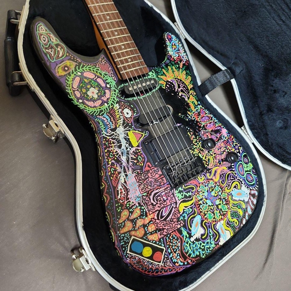 Strat Type Psychedelic Paint