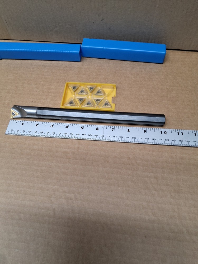Valenite Solid Carbide Boring Bar 3/4" By 10" , With Inserts
