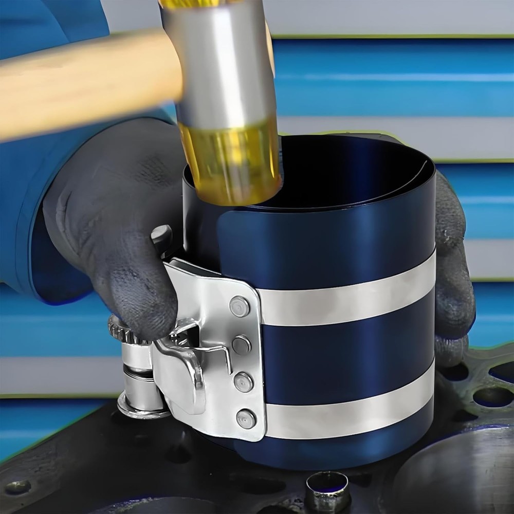 Car Engine Piston Ring Installer Removal Kit, Compressor with...