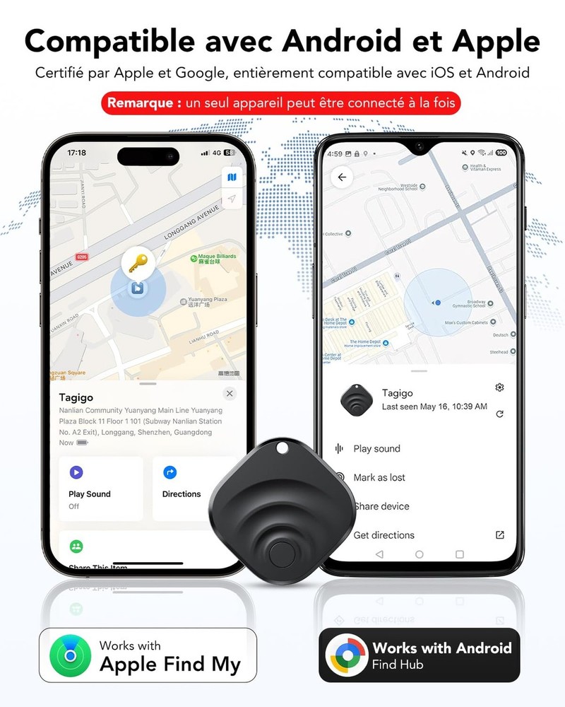 2026 Air Tracker Tags Item Locator for Android & iOS Bluetooth Tracker Smart ...