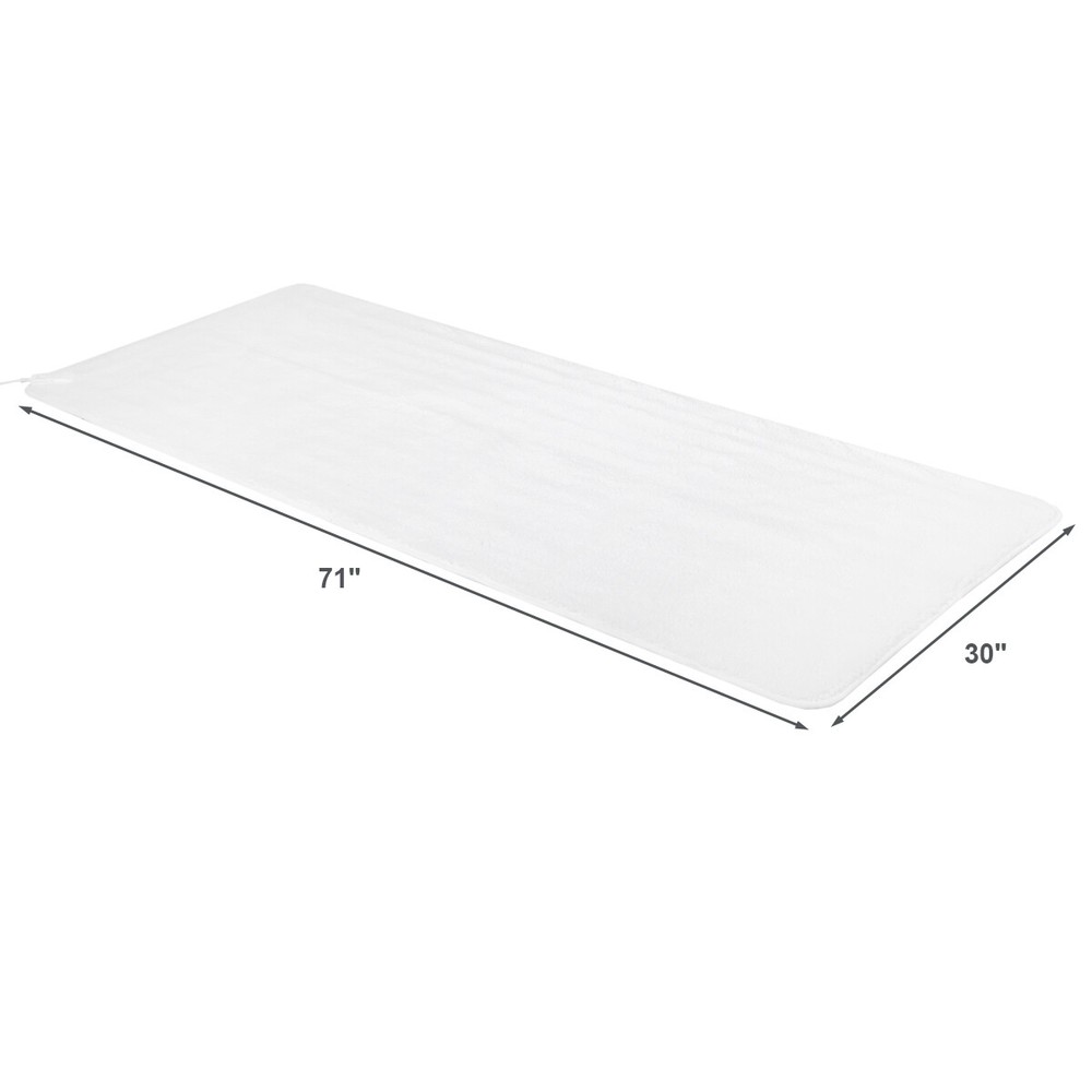 Massage Table Bed Warmer Heating Pad w/5 Heat Settings & Digital Timer 71"X30"