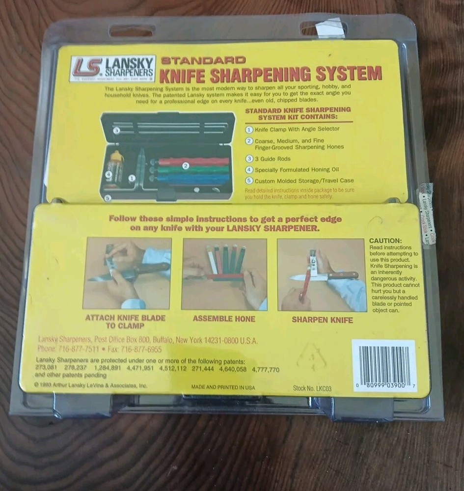 Lansky Standard Precision 3-Stone Knife Sharpening System  LKC03