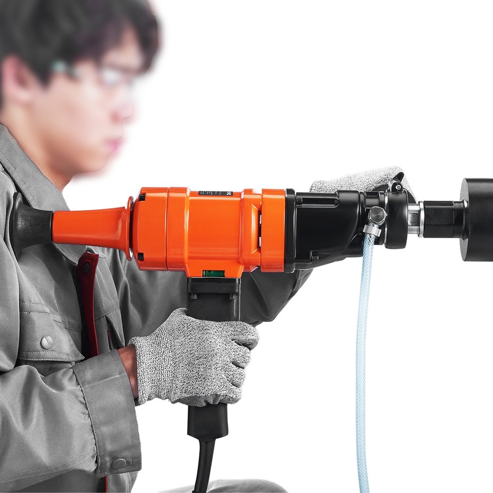 Diamond Core Drilling Machine, 4in Handheld Wet Concrete Core Drill Rig