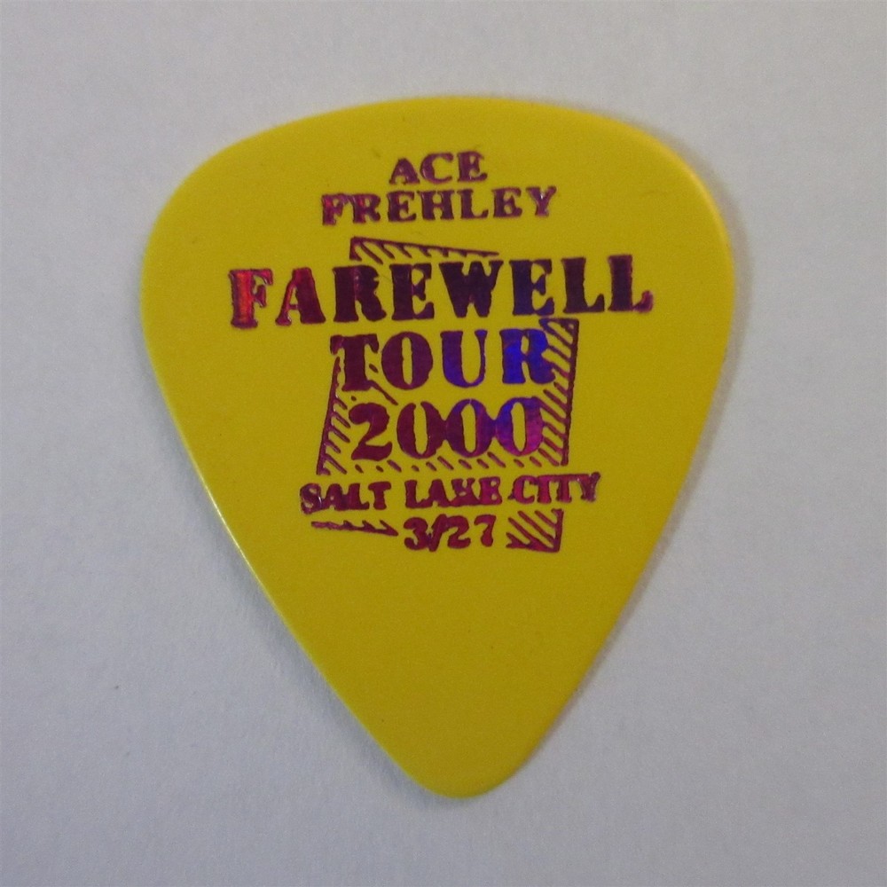 KISS Ace Frehley Guitar Pick Farewell Tour 2000 Salt Lake City UT 3/27