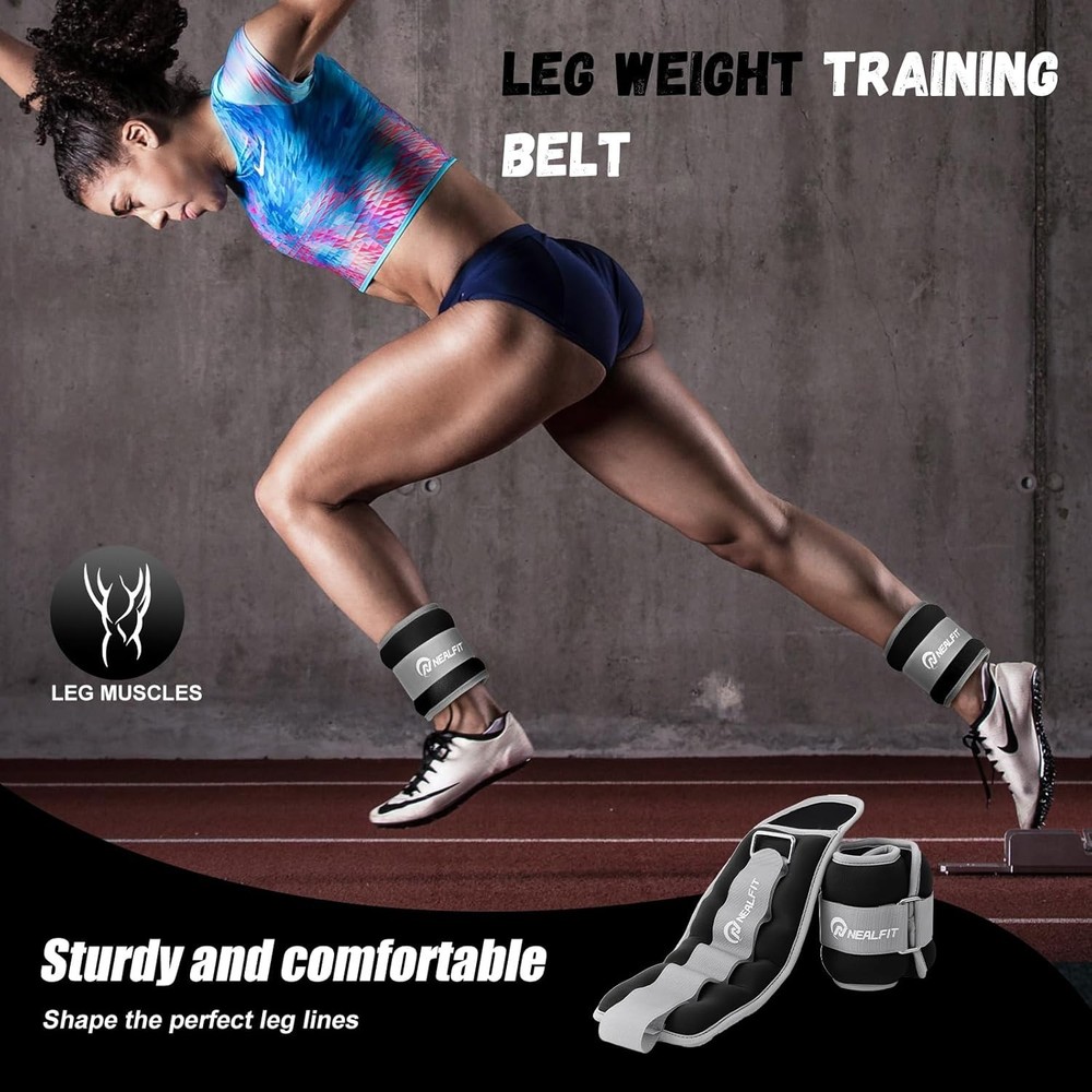 Comfort-Fit Adjustable Leg and Arm Weights - Elevate Your Gym Experience