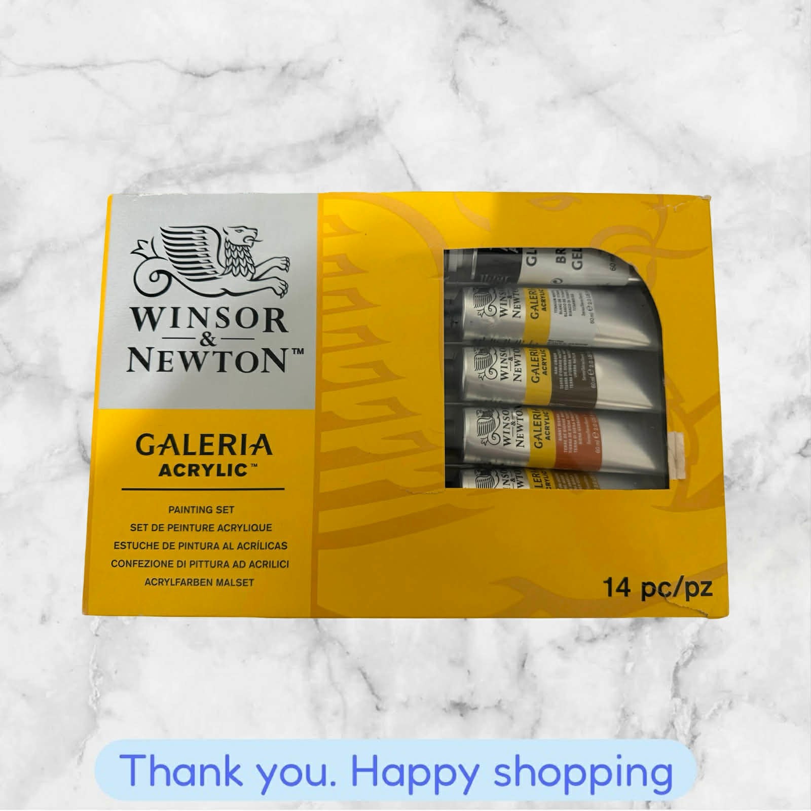 Winsor & Newton Galeria Acrylic Painting Set 15pc BRAND NEW SHIPPING