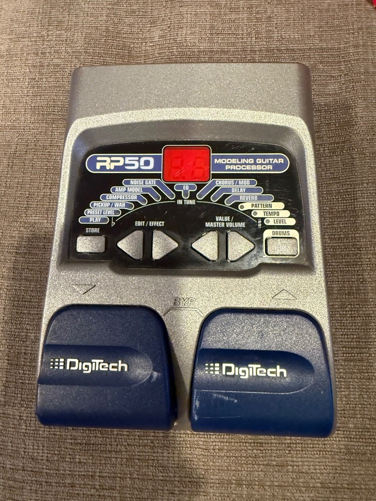 DigiTech RP50 Multi-Effect Modeling Guitar Processor Untested