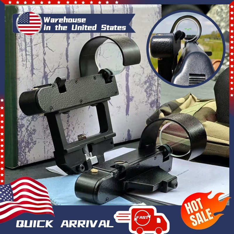 OKP7 Green Dot Sight HD Triangle Reticle Side Clip Russian Reflex Sight Hunting