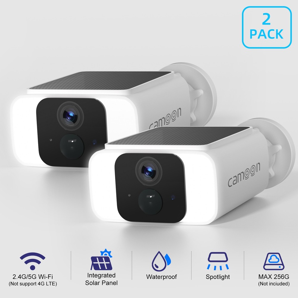 solar security cameras wireless outdoor 2K Security Camera System WiFi IPOutdoor