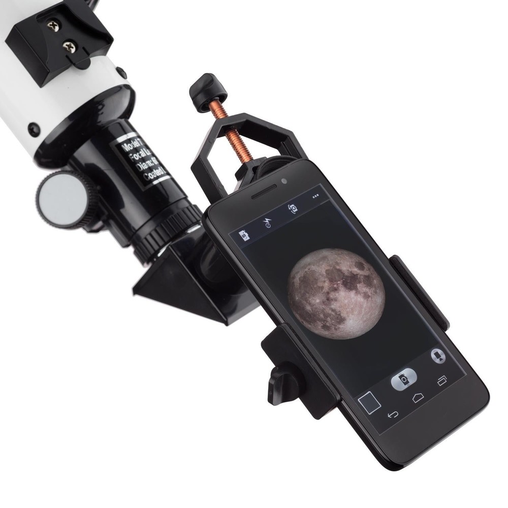 AmScope AD-TMD Eyepiece Mounted Mobile Device Mount for Microscopes & Telescopes
