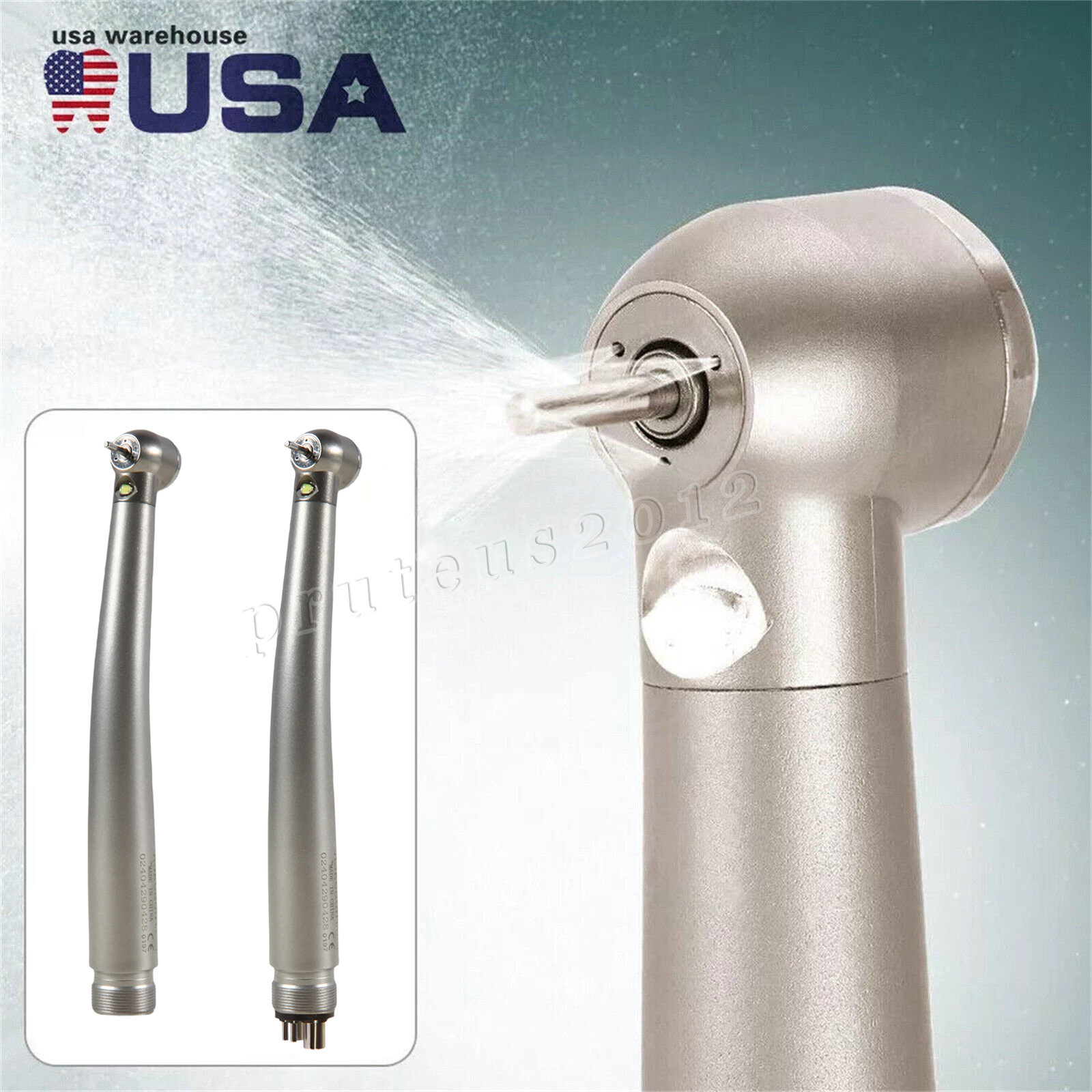 NSK Style Dental Fiber Optic LED E-generator high speed handpiece 2 Hole 4 Hole