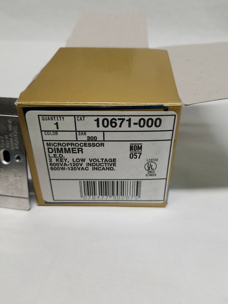 Leviton Microprocessor DIMMER - 10671-000 (New) LED 2 Key Low Voltage.