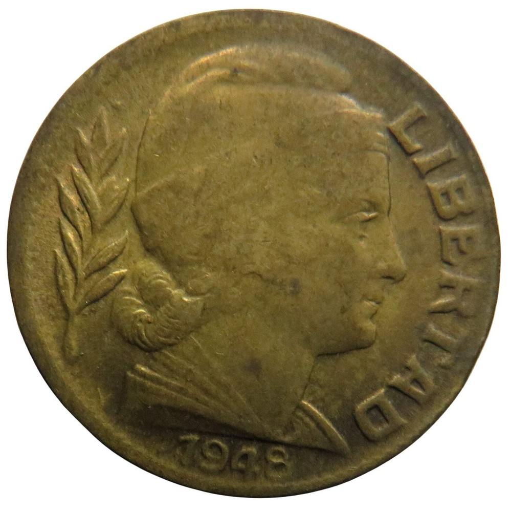 1948 Argentina 20 Centavos Coin