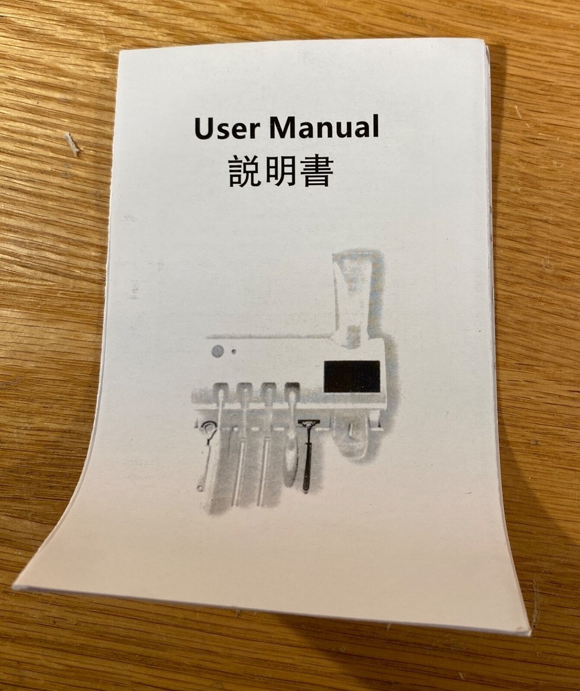 New Multi Function Toothbrush Sterilizer 4 Toothbrush Holder White Wall Holder