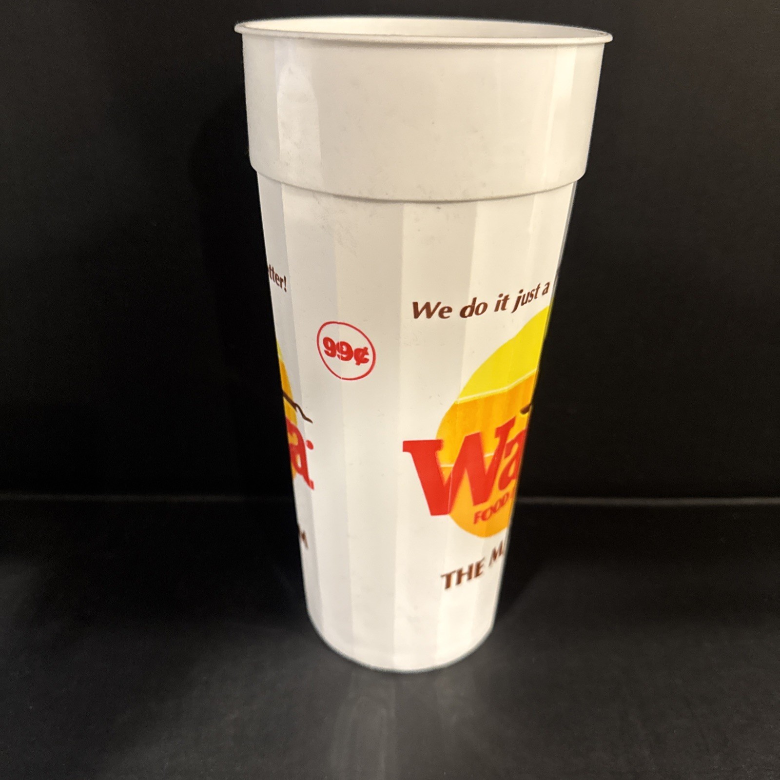 Vtg 80’s WAWA Store The Magnum Huge 48oz Plastic Cup Philadelphia Advertising