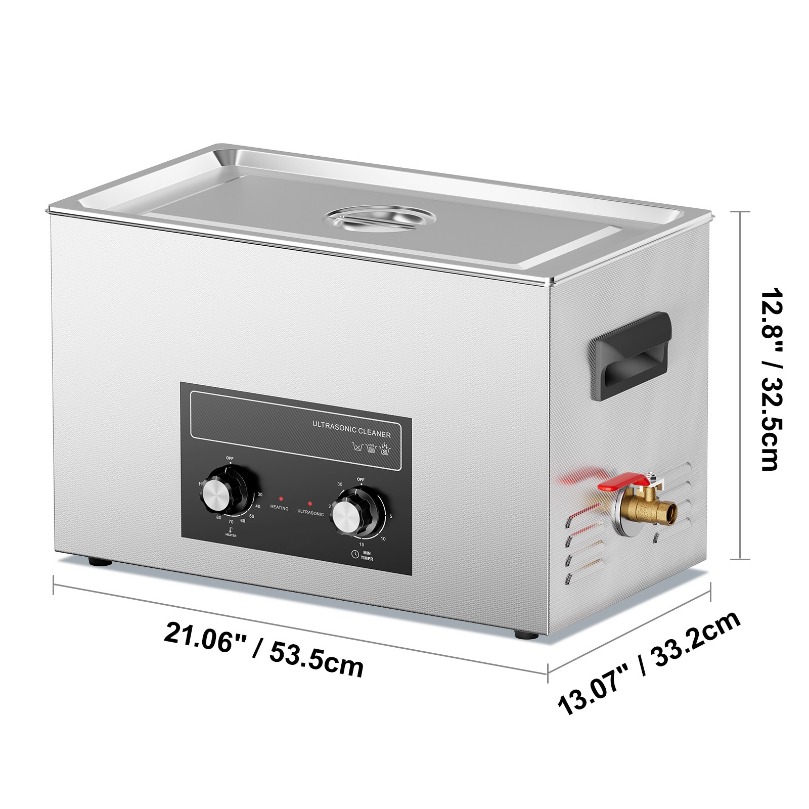 30L Ultrasonic Cleaner with Heater Timer & Basket Digital Sonic Machine