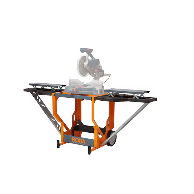 BORA Steel Adjustable Rolling Miter Saw Stand