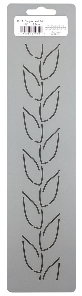 Quilting Stencil Simple Leaf Border Patterns Plastic Hand Quilt 1.5" Template
