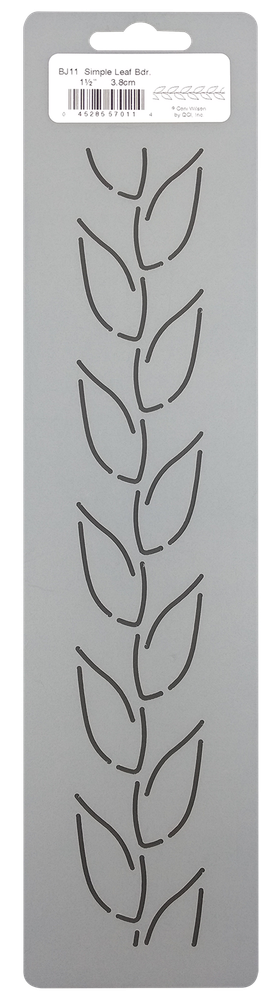 Quilting Stencil Simple Leaf Border Patterns Plastic Hand Quilt 1.5" Template