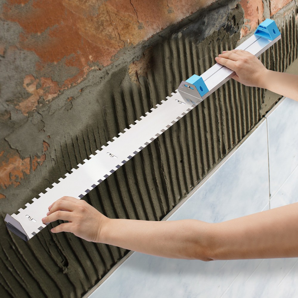 New Grout Tile Trowel Floor & Wall Tiling Plastering Float 2/5x2/5" Single Notch