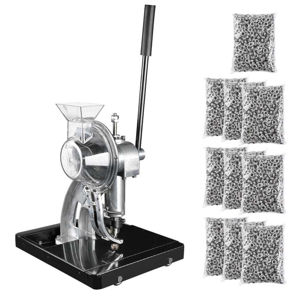 Semi-Automatic Grommet Hand Press Machine Tool with #2 Eyelet Banner