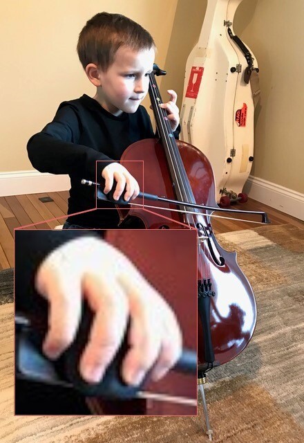 Wada Cello Grip bow holder bowing help
