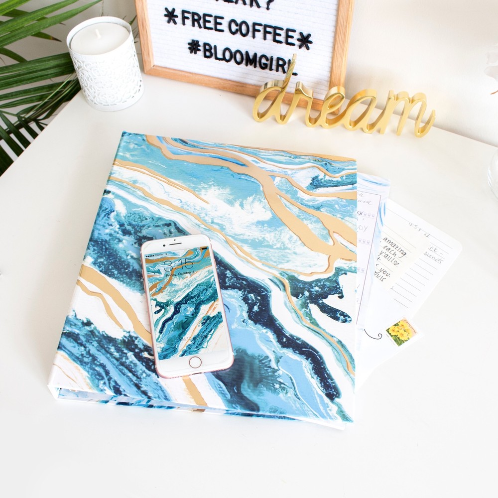 bloom daily planners Binder, Geode