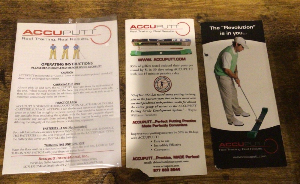 Accuputt Golf Stroke Development System Brand New In Box