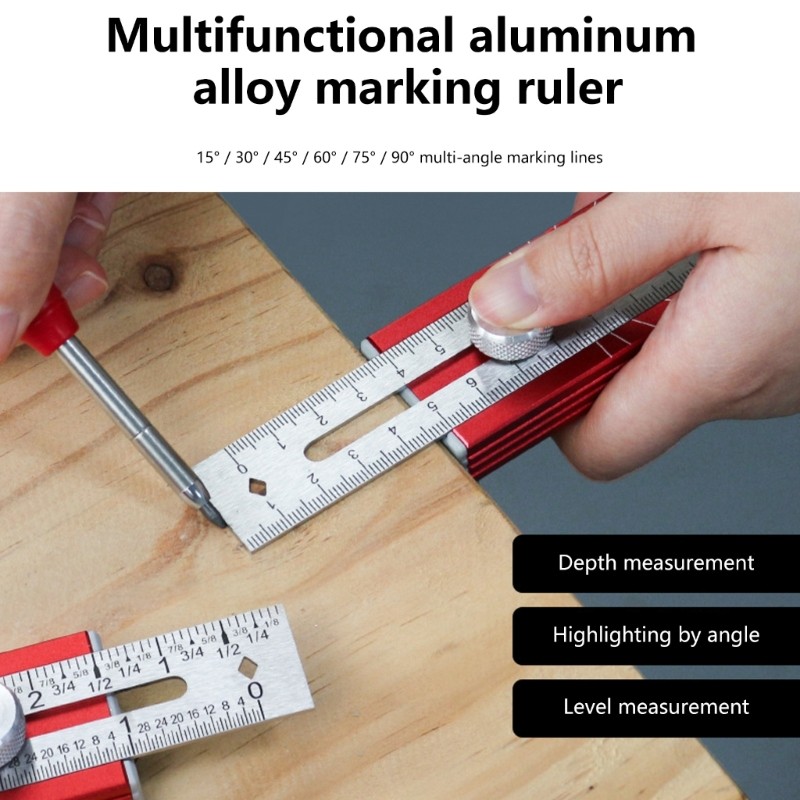 Practical Woodworking Measuring Device Crafted From Lightweight Yet Strong Alloy