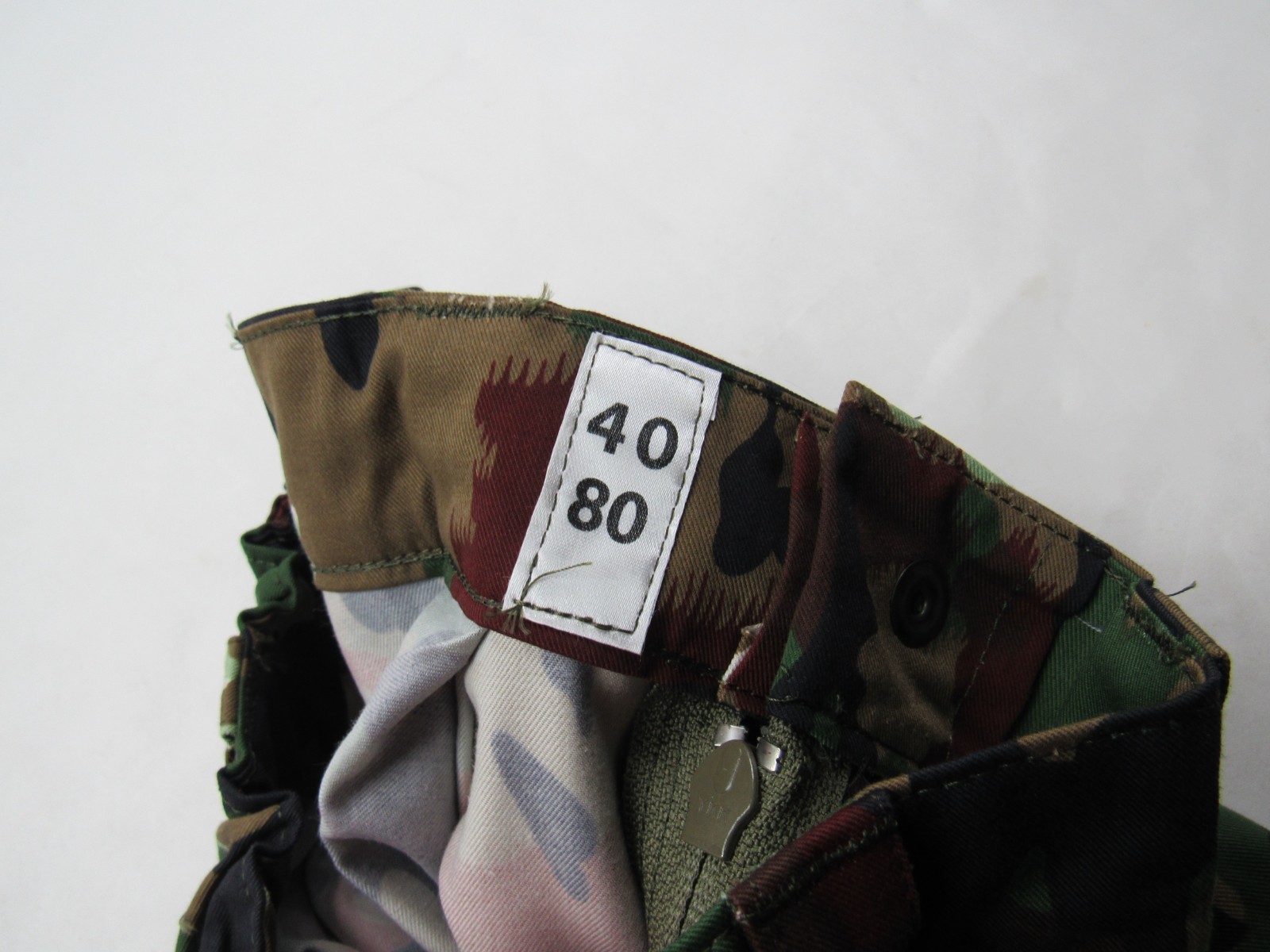 Vtg NOS New Swiss Army Alpenflage Combat Pant Camouflage Field M83 40/80 Sz S-L