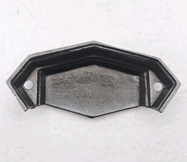 Antique Bin Pull Sunflower Drawer Cabinet Pull Old Vintage Iron Handle Hardware