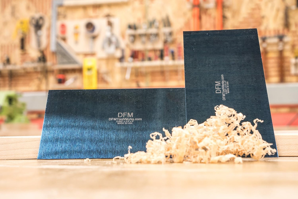 DFM Tool Works Rectangle Card Scraper - Precision Cabinet Multi-Use Scraper for