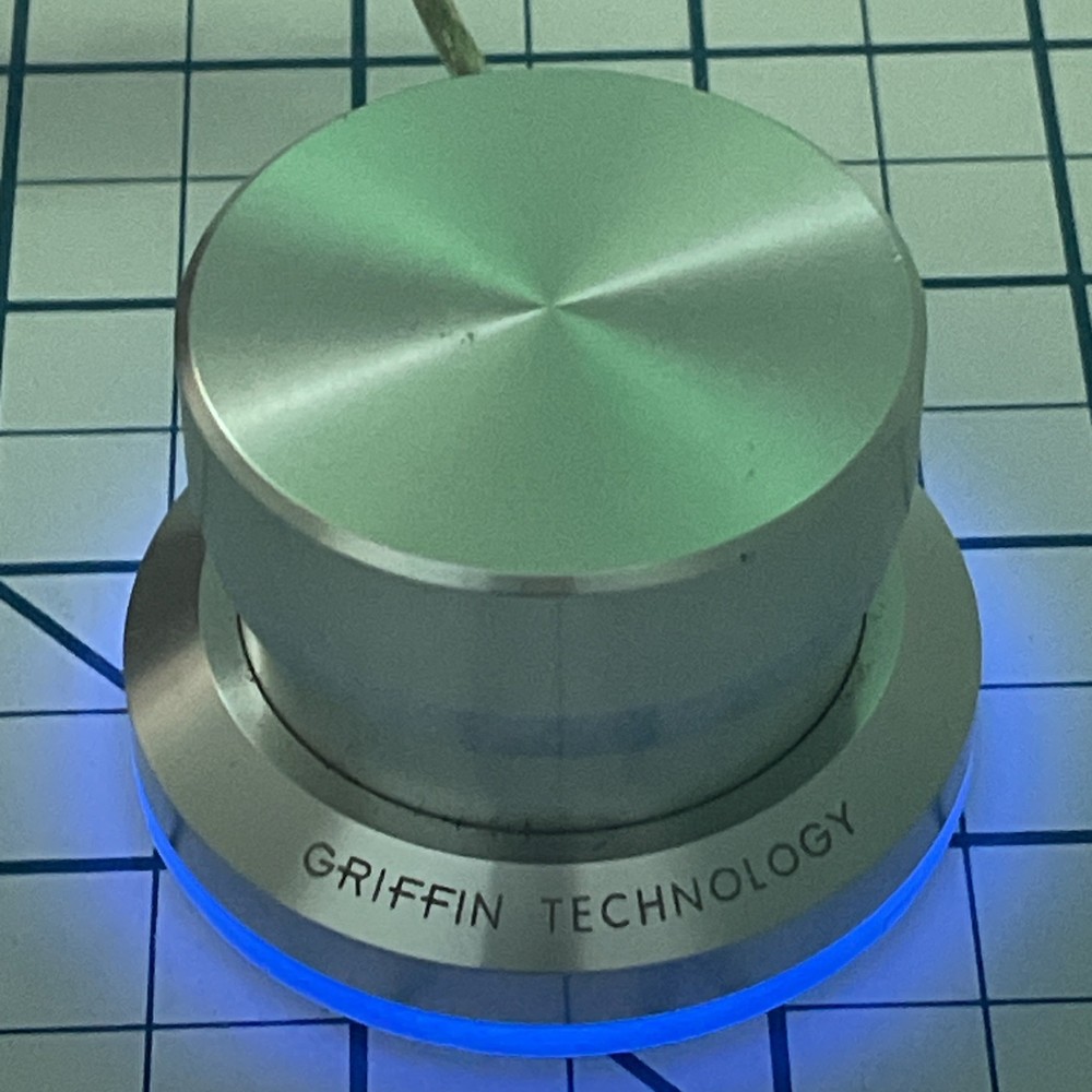 Griffin Technology LED Powermate Knob USB Multimedia Controller (Silver) Mac PC